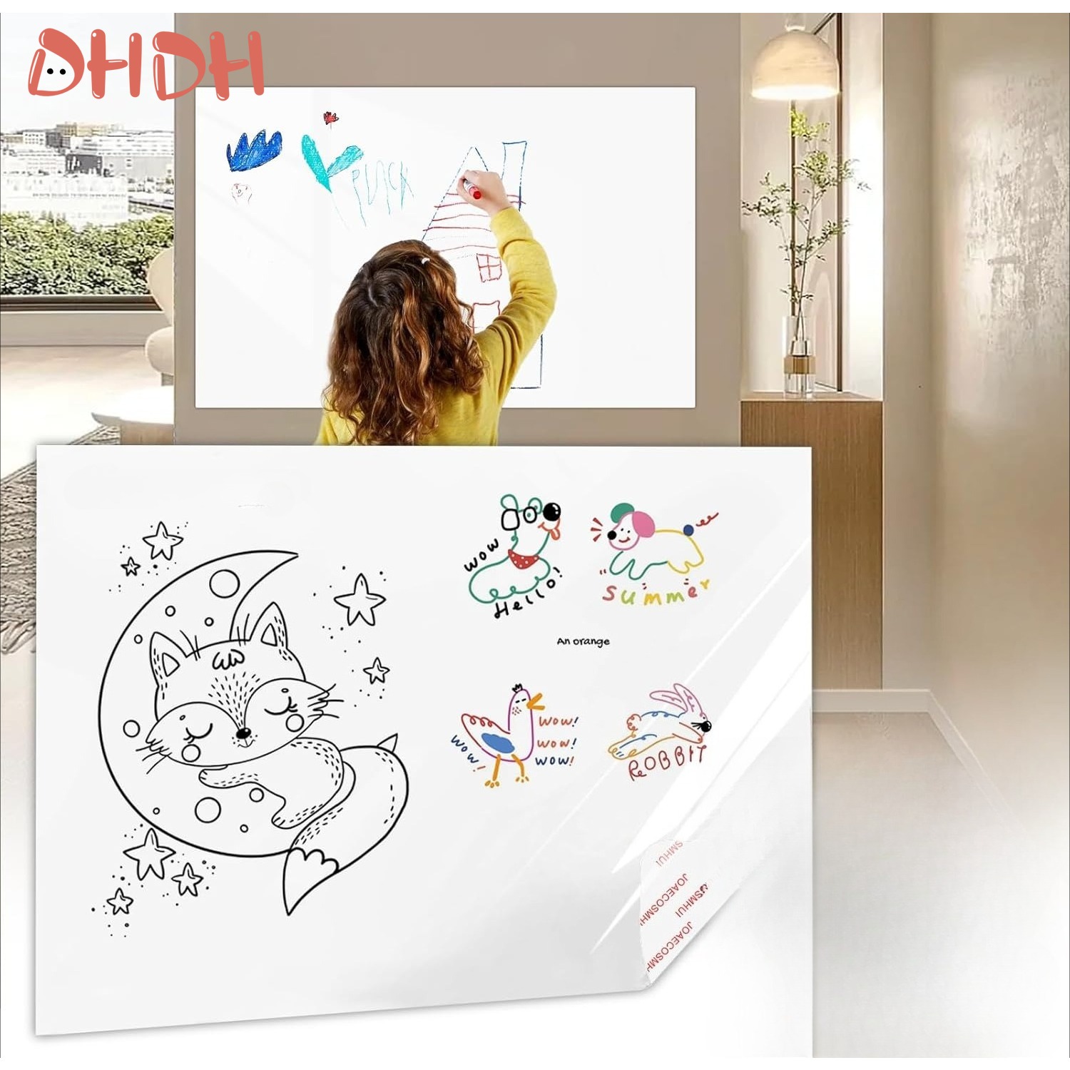 Kids Education Wallpaper - Malrolle für Kinder – Abzieh- und