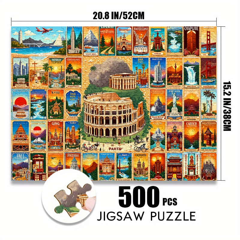 500/1000 stücke Papier Puzzle  – Puzzle Map World Bewertung und Preis
