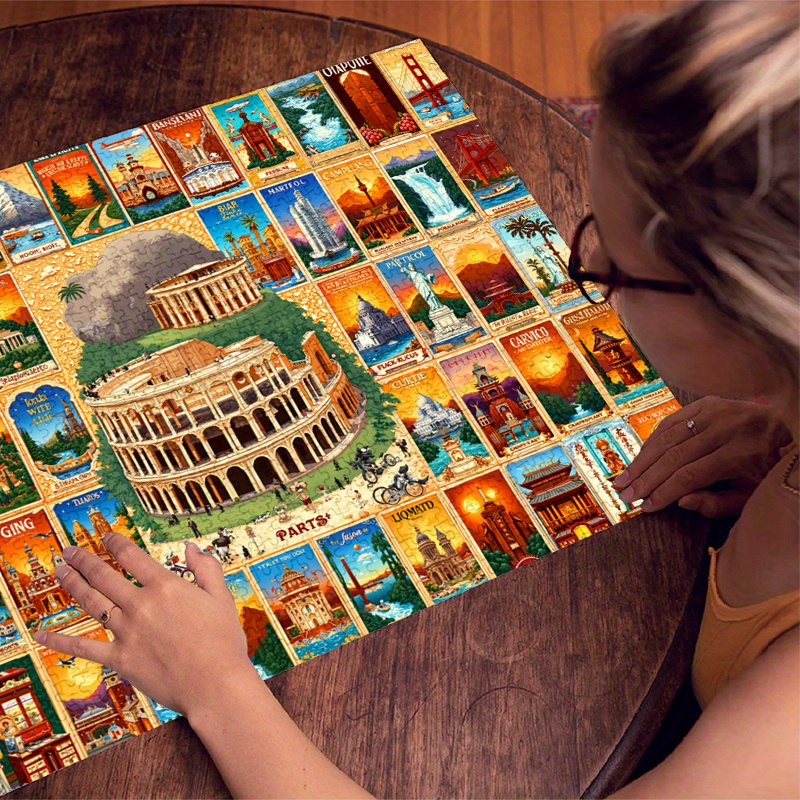 500/1000 stücke Papier Puzzle  – Puzzle Map World Bewertung und Preis
