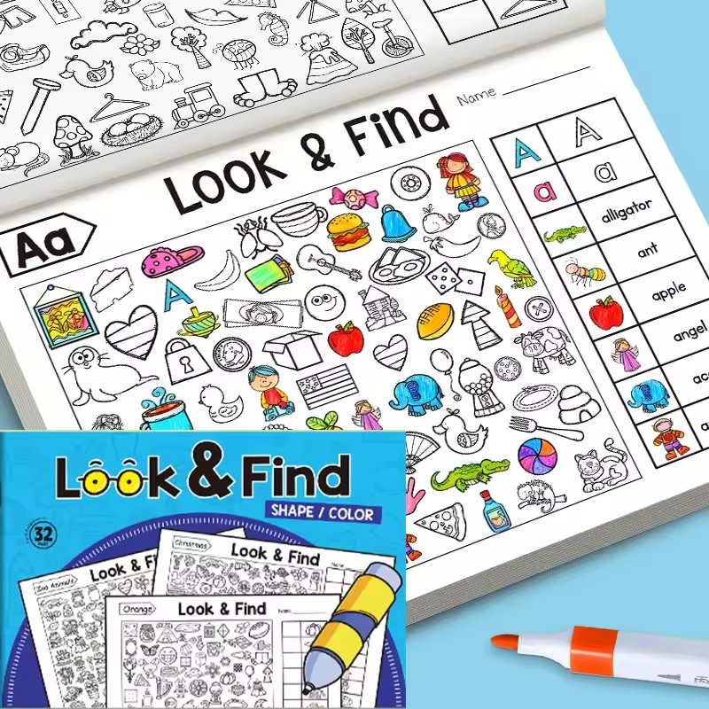 Look And Find Malbuch für Klei – Kids Education In Us Bewertung und Preis