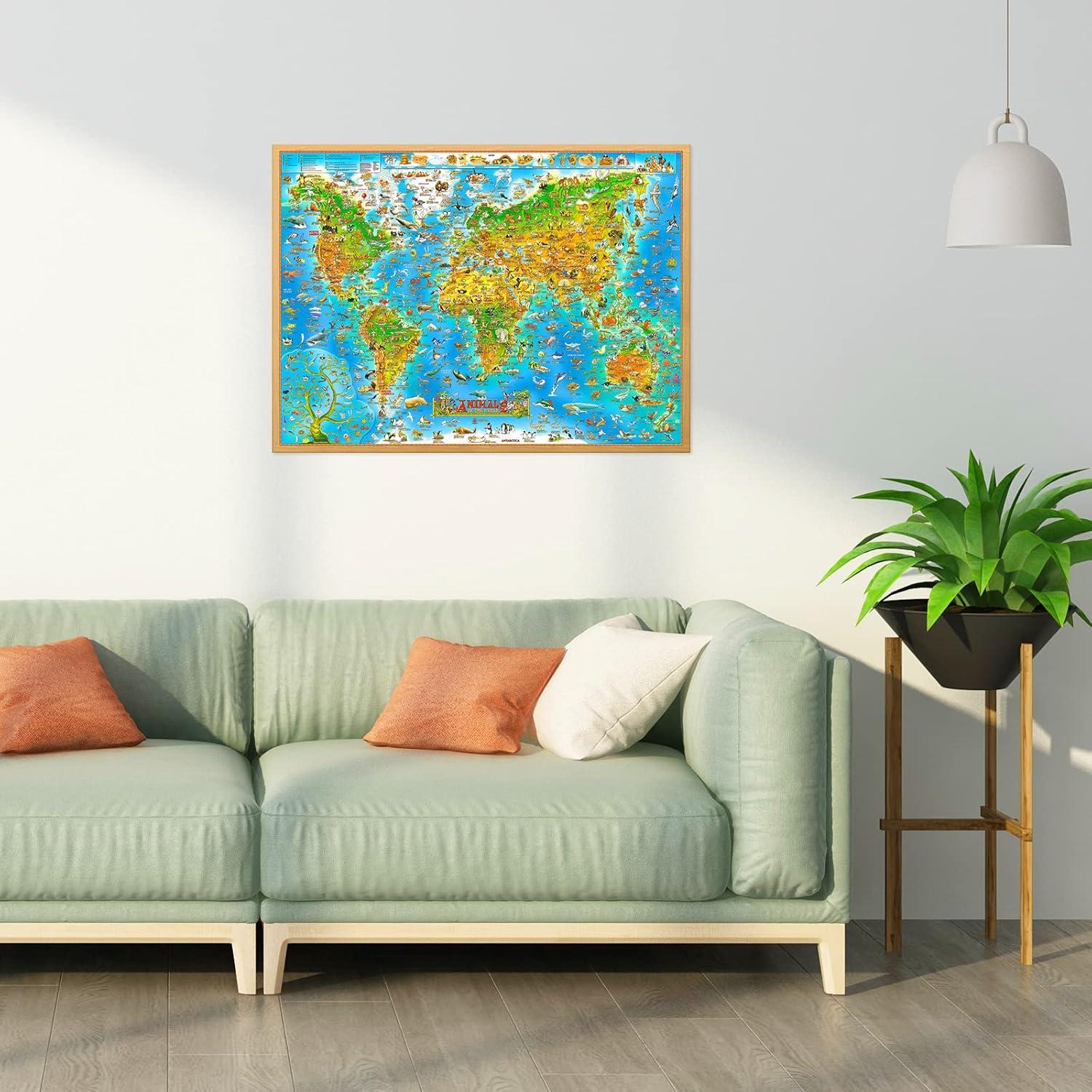 150/300/500/1000 Teile Puzzles – Puzzle Map World Bewertung und Preis