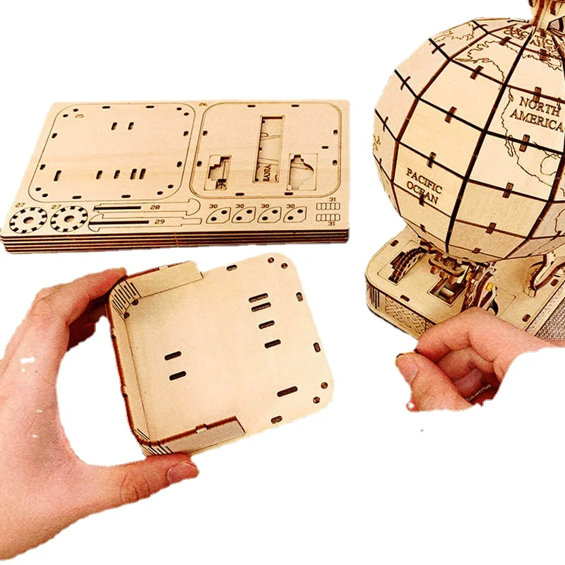 3D-Globus, Holzpuzzle, Spielze – Puzzle Map World Bewertung und Preis