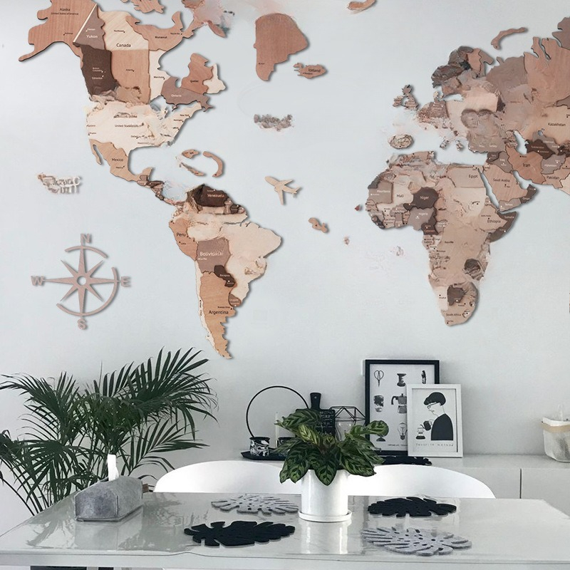 Massivholz Weltkarte Puzzle Wa – Puzzle Map World Bewertung und Preis