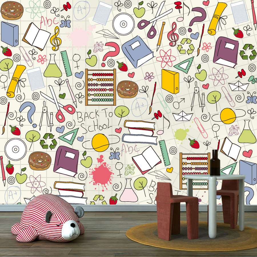 Einfach anzubringende, selbstk – Kids Education Wallpaper Bewertung und Preis